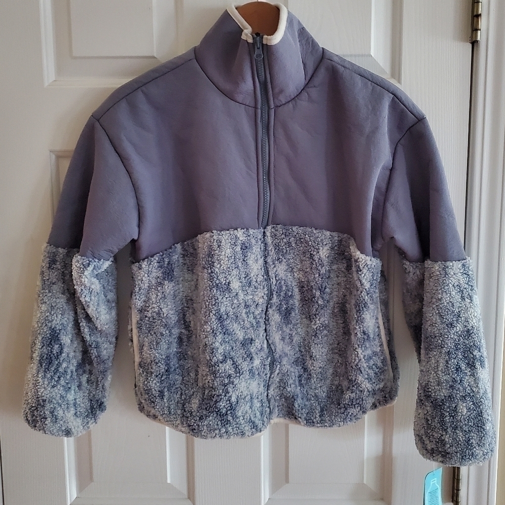 MTA Sports sherpa zip up jacket recycled